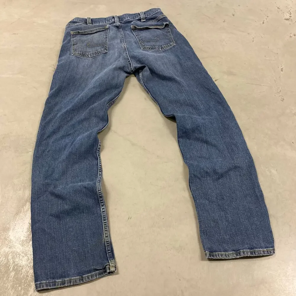 y2k western silver Jeans 33x32